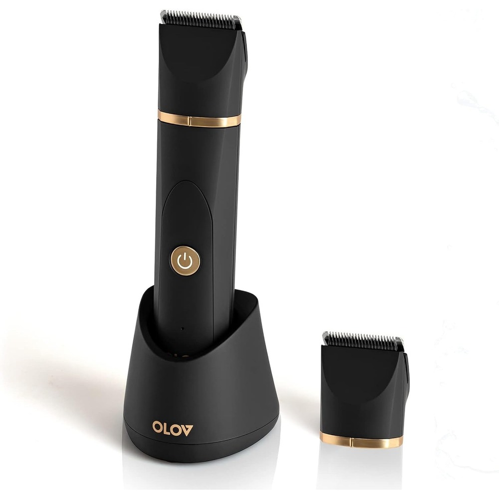 OLOV Electric Body Hair Trimmer‎ for Men Waterproof Wet-Dry Body Shaver Groomer
